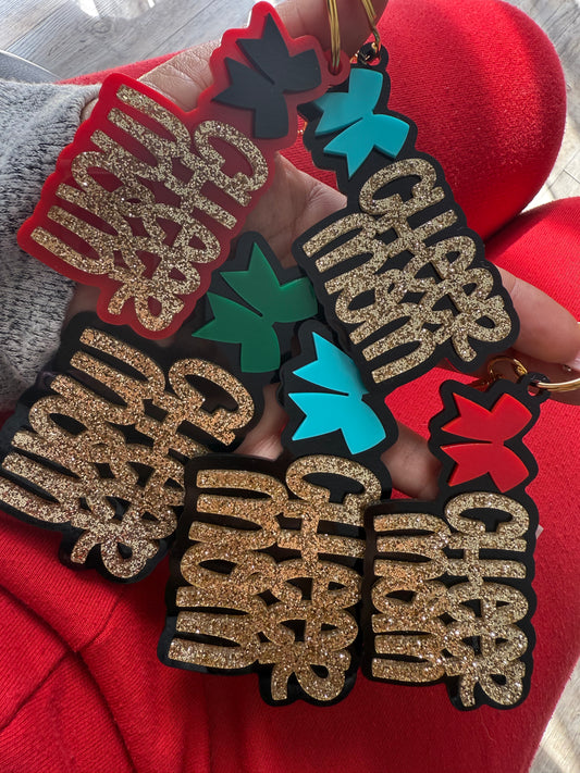 Cheer Mom Bag Tag or Keychain