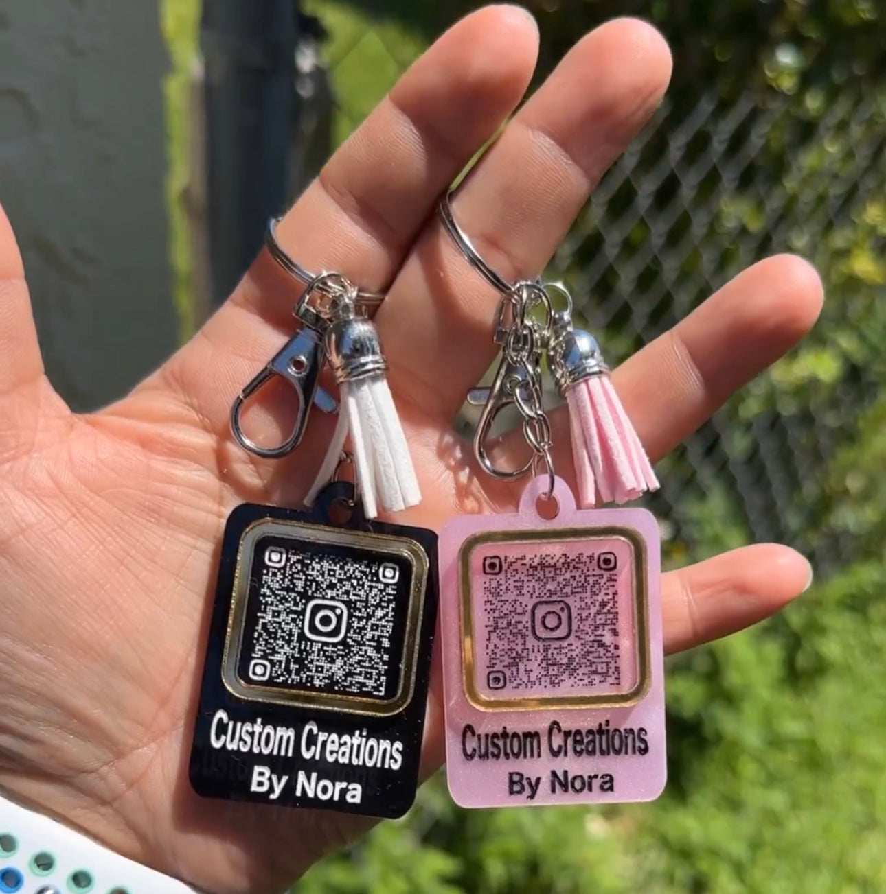 QR code keychains