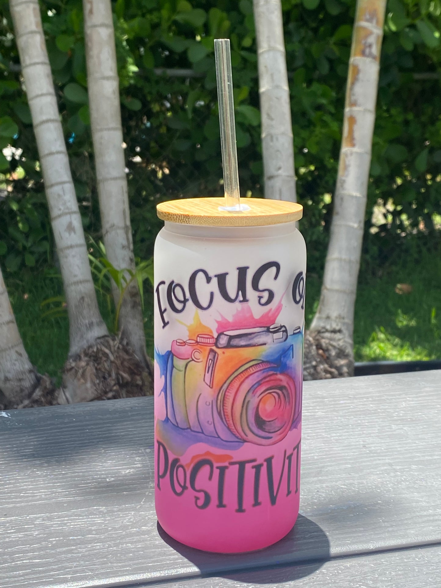 Focus on Positivity - Bamboo Lid Cup