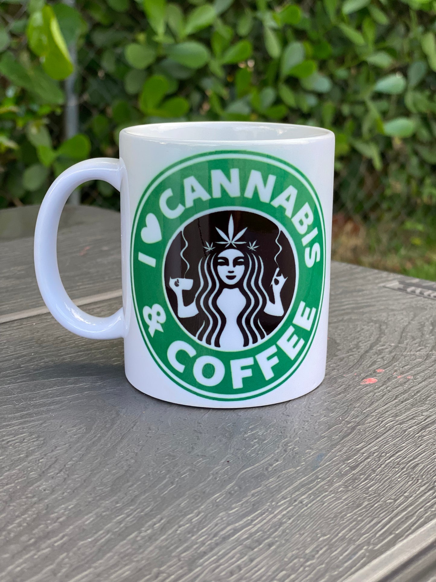 I ♥ Cannabis & Coffee Mug 420